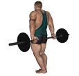 Shrug - Barbell Behind Narrow Stance